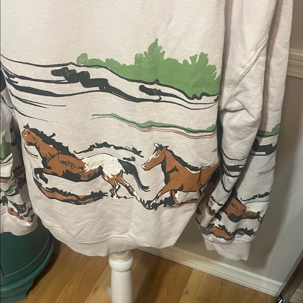 Daydreamer White Horse Print Sweatshirt - Picture 3 of 3
